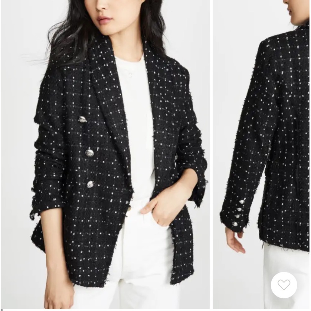 Black Tweed Lioness blazer